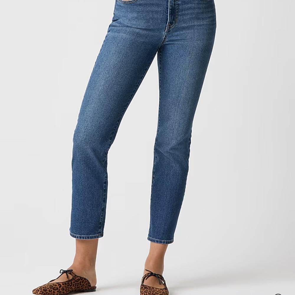 J Crew Women’s essential straight jeans cropped